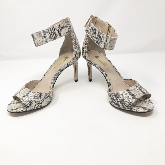 Louise et Cie Gordon High Heel Python Sandal NWOT - Picture 7 of 8